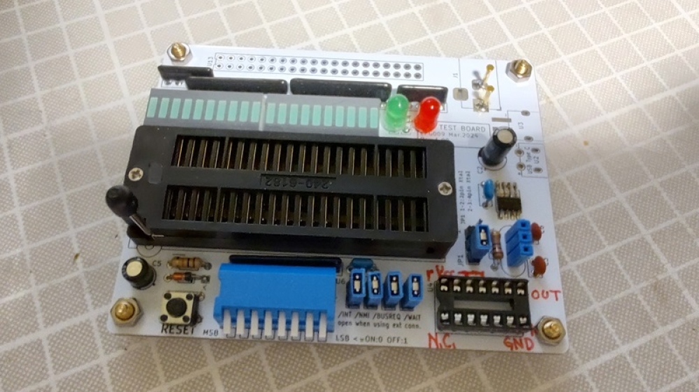 Z80テストボード完成図